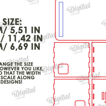Intra απο ξύλο plywood 3mm-4mm πάχος – Ξύλινο κιβώτιο διαχείρισης καλωδίων Κοπή λέιζερ Δίασταση  20x20 cm INTRAFABR-112090075 - Image 2