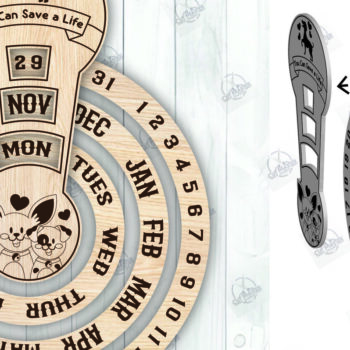 Intra απο ξύλο plywood 3mm-4mm πάχος – Ξύλινο Ημερολόγιο 2025 I Δέσμη κοπής με λέιζερ Δίασταση  20x20 cm INTRAFABR-110927442 - Image 4