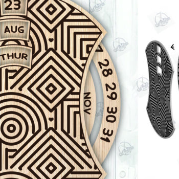 Intra απο ξύλο plywood 3mm-4mm πάχος – Ξύλινο Ημερολόγιο 2025 I Δέσμη κοπής με λέιζερ Δίασταση  20x20 cm INTRAFABR-110927442 - Image 5