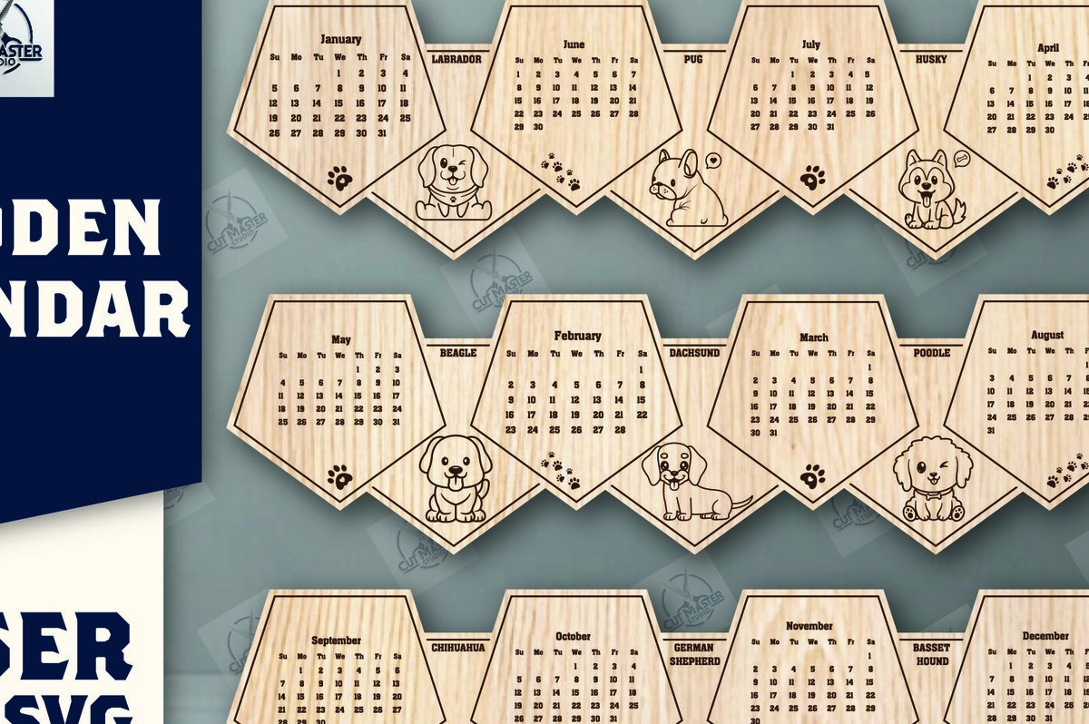 Intra απο ξύλο plywood 3mm-4mm πάχος – Ξύλινο Ημερολόγιο 2025 I Δίασταση  20x20 cm INTRAFABR-111230327