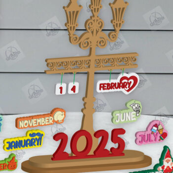 Intra απο ξύλο plywood 3mm-4mm πάχος – Ξύλινο Ημερολόγιο | 2025 Δίασταση  20x20 cm INTRAFABR-113330418 - Image 1