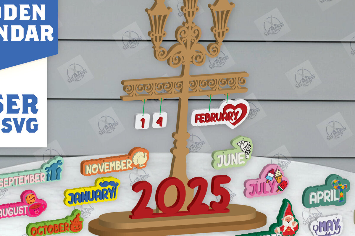 Intra απο ξύλο plywood 3mm-4mm πάχος – Ξύλινο Ημερολόγιο | 2025 Δίασταση  20x20 cm INTRAFABR-113330418