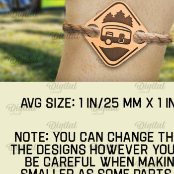 Intra απο ξύλο plywood 3mm-4mm πάχος – Ξύλινο βραχιόλι κάμπινγκ κοπής με λέιζερ Δίασταση  20x20 cm INTRAFABR-93857658 - Image 2