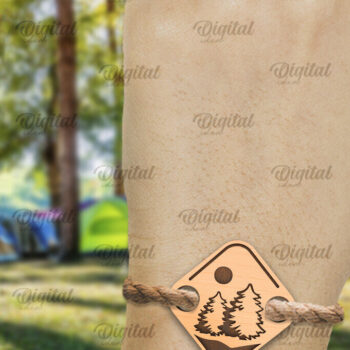 Intra απο ξύλο plywood 3mm-4mm πάχος – Ξύλινο βραχιόλι κάμπινγκ κοπής με λέιζερ Δίασταση  20x20 cm INTRAFABR-93856861 - Image 1