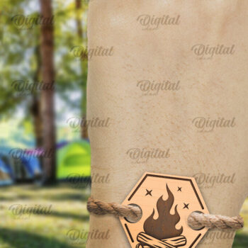 Intra απο ξύλο plywood 3mm-4mm πάχος – Ξύλινο βραχιόλι κάμπινγκ κοπής με λέιζερ Δίασταση  20x20 cm INTRAFABR-93856969 - Image 1