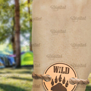 Intra απο ξύλο plywood 3mm-4mm πάχος – Ξύλινο βραχιόλι κάμπινγκ κοπής με λέιζερ Δίασταση  20x20 cm INTRAFABR-93857275