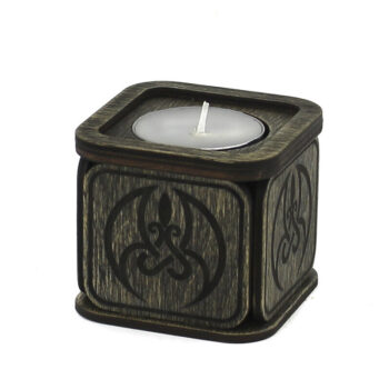 Intra απο ξύλο plywood 3mm-4mm πάχος – Ξύλινη Κηροπήγα. Αρχείο κοπής με λέιζερ Δίασταση  20x20 cm INTRAFABR-90328646 - Image 2