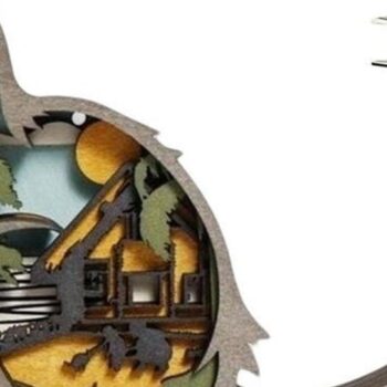 Intra απο ξύλο plywood 3mm-4mm πάχος – Ξύλινες χριστουγεννιάτικες στρώσεις γάτας Δίασταση  20x20 cm INTRAFABR-51260199 - Image 3