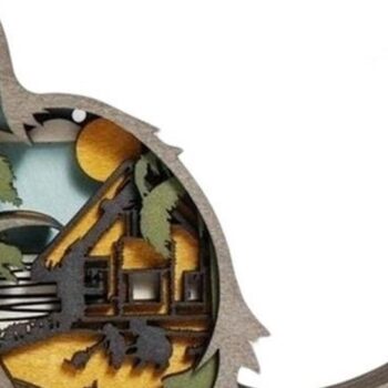 Intra απο ξύλο plywood 3mm-4mm πάχος – Ξύλινες χριστουγεννιάτικες στρώσεις γάτας Δίασταση  20x20 cm INTRAFABR-51260199 - Image 8