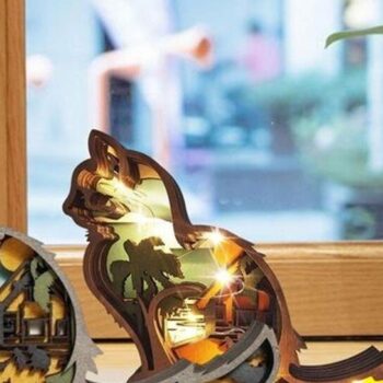 Intra απο ξύλο plywood 3mm-4mm πάχος – Ξύλινες χριστουγεννιάτικες στρώσεις γάτας Δίασταση  20x20 cm INTRAFABR-51260199 - Image 9