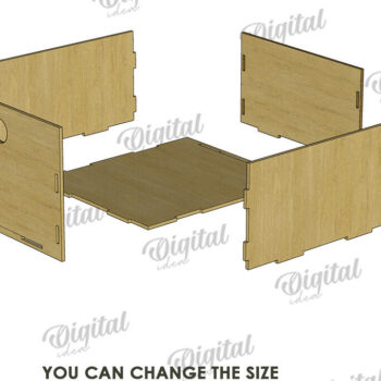 Intra απο ξύλο plywood 3mm-4mm πάχος – Πακέτο Ξύλινα Κουτιά Παιδικού Σπιτιού Δίασταση  20x20 cm INTRAFABR-120104264 - Image 3