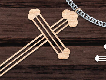 Intra απο ξύλο plywood 3mm-4mm πάχος – Σετ Ξύλινο Χριστιανικό Σταυρό Κολιέ Δίασταση  20x20 cm INTRAFABR-70106104 - Image 2