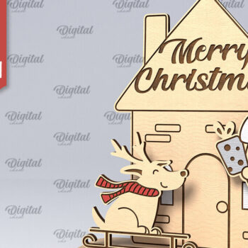 Intra απο ξύλο plywood 3mm-4mm πάχος – Ξύλινο χριστουγεννιάτικο ντεκόρ Δέσμη κοπής με λέιζερ Δίασταση  20x20 cm INTRAFABR-107889734 - Image 6