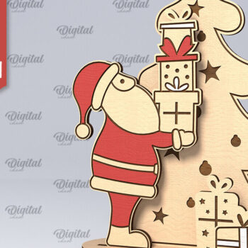 Intra απο ξύλο plywood 3mm-4mm πάχος – Ξύλινο χριστουγεννιάτικο ντεκόρ Δέσμη κοπής με λέιζερ Δίασταση  20x20 cm INTRAFABR-107889734 - Image 9