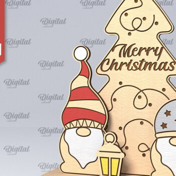 Intra απο ξύλο plywood 3mm-4mm πάχος – Ξύλινο χριστουγεννιάτικο ντεκόρ  κοπής με λέιζερ Δίασταση  20x20 cm INTRAFABR-107882869 - Image 1