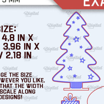 Intra απο ξύλο plywood 3mm-4mm πάχος – Ξύλινο χριστουγεννιάτικο ντεκόρ  κοπής με λέιζερ Δίασταση  20x20 cm INTRAFABR-107881982 - Image 2