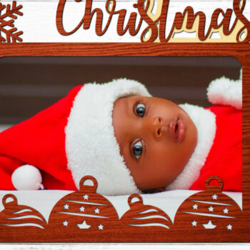 Intra απο ξύλο plywood 3mm-4mm πάχος – Ξύλινη χριστουγεννιάτικη κορνίζα 3d δέσμη Δίασταση  20x20 cm INTRAFABR-78178949 - Image 4