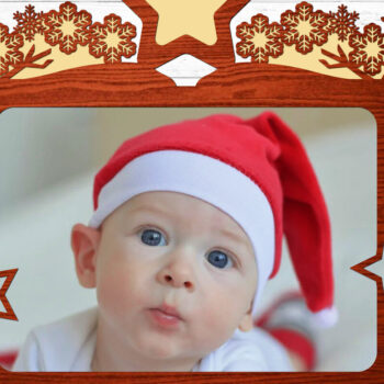 Intra απο ξύλο plywood 3mm-4mm πάχος – Ξύλινη χριστουγεννιάτικη κορνίζα 3d δέσμη Δίασταση  20x20 cm INTRAFABR-78178949 - Image 7