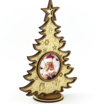 Intra απο ξύλο plywood 3mm-4mm πάχος – Ξύλινη χριστουγεννιάτικη κορνίζα. Αρχείο λέιζερ Δίασταση  20x20 cm INTRAFABR-86285130 - Image 3