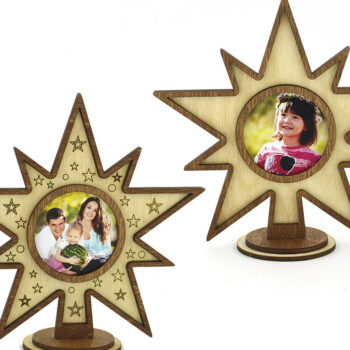 Intra απο ξύλο plywood 3mm-4mm πάχος – Ξύλινη χριστουγεννιάτικη κορνίζα. Αρχείο λέιζερ Δίασταση  20x20 cm INTRAFABR-86285130 - Image 4