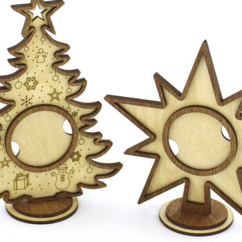 Intra απο ξύλο plywood 3mm-4mm πάχος – Ξύλινη χριστουγεννιάτικη κορνίζα. Αρχείο λέιζερ Δίασταση  20x20 cm INTRAFABR-86285130 - Image 6