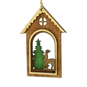 Intra απο ξύλο plywood 3mm-4mm πάχος – Ξύλινα χριστουγεννιάτικα παιχνίδια κομμένα με λέιζερ αρχείο Δίασταση  20x20 cm INTRAFABR-86285743 - Image 4