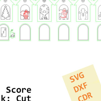 Intra απο ξύλο plywood 3mm-4mm πάχος – Ξύλινα χριστουγεννιάτικα παιχνίδια κομμένα με λέιζερ αρχείο Δίασταση  20x20 cm INTRAFABR-86285743 - Image 9