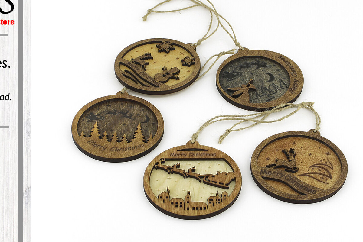 Intra απο ξύλο plywood 3mm-4mm πάχος – Ξύλινα χριστουγεννιάτικα παιχνίδια. Αρχείο κοπής με λέιζερ. Δίασταση  20x20 cm INTRAFABR-86341815