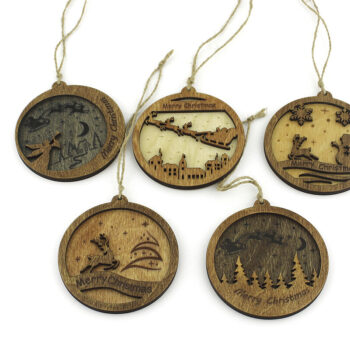 Intra απο ξύλο plywood 3mm-4mm πάχος – Ξύλινα χριστουγεννιάτικα παιχνίδια. Αρχείο κοπής με λέιζερ. Δίασταση  20x20 cm INTRAFABR-86341815 - Image 2