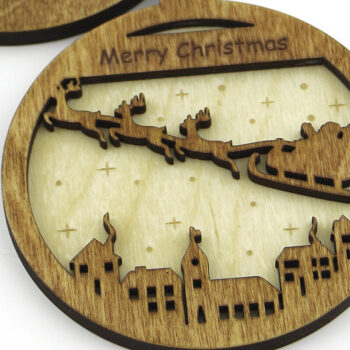 Intra απο ξύλο plywood 3mm-4mm πάχος – Ξύλινα χριστουγεννιάτικα παιχνίδια. Αρχείο κοπής με λέιζερ. Δίασταση  20x20 cm INTRAFABR-86341815 - Image 3