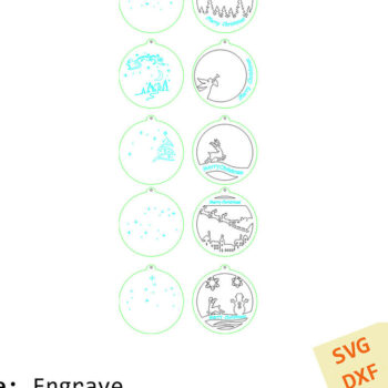 Intra απο ξύλο plywood 3mm-4mm πάχος – Ξύλινα χριστουγεννιάτικα παιχνίδια. Αρχείο κοπής με λέιζερ. Δίασταση  20x20 cm INTRAFABR-86341815 - Image 10