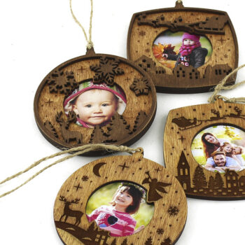 Intra απο ξύλο plywood 3mm-4mm πάχος – Ξύλινα χριστουγεννιάτικα παιχνίδια με φωτογραφία Δίασταση  20x20 cm INTRAFABR-86285735 - Image 1