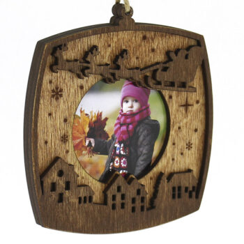 Intra απο ξύλο plywood 3mm-4mm πάχος – Ξύλινα χριστουγεννιάτικα παιχνίδια με φωτογραφία Δίασταση  20x20 cm INTRAFABR-86285735 - Image 4