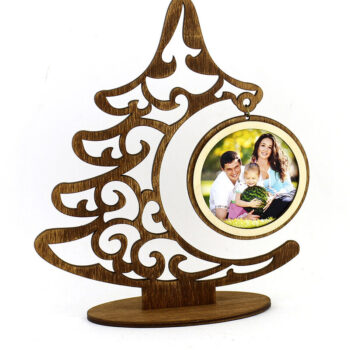 Intra απο ξύλο plywood 3mm-4mm πάχος – Ξύλινο χριστουγεννιάτικο δέντρο με φωτογραφία Δίασταση  20x20 cm INTRAFABR-85466125 - Image 8