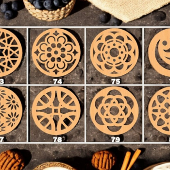 Intra απο ξύλο plywood 3mm-4mm πάχος – Ξύλινο σουβέρ 196 Δίασταση  20x20 cm INTRAFABR-118417318 - Image 1