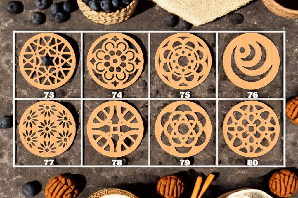 Intra απο ξύλο plywood 3mm-4mm πάχος – Ξύλινο σουβέρ 196 Δίασταση  20x20 cm INTRAFABR-118417318