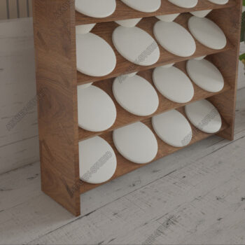 Intra απο ξύλο plywood 3mm-4mm πάχος – Ξύλινη βάση στήριξης για κάψουλες καφέ Δίασταση  20x20 cm INTRAFABR-94398661 - Image 3