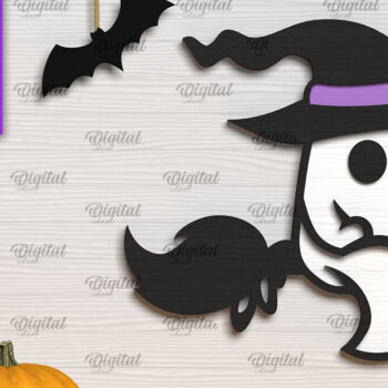 Intra απο ξύλο plywood 3mm-4mm πάχος – Ξύλινο χαριτωμένο  κοπής με λέιζερ φάντασμα Δίασταση  20x20 cm INTRAFABR-104303960 - Image 1