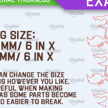 Intra απο ξύλο plywood 3mm-4mm πάχος – Ξύλινο χαριτωμένο  κοπής με λέιζερ φάντασμα Δίασταση  20x20 cm INTRAFABR-104361932 - Image 2