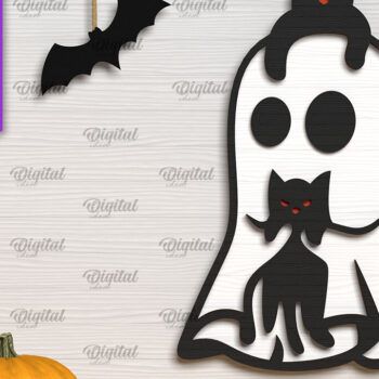 Intra απο ξύλο plywood 3mm-4mm πάχος – Ξύλινο χαριτωμένο  κοπής με λέιζερ φάντασμα Δίασταση  20x20 cm INTRAFABR-104361932 - Image 8