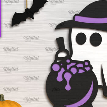 Intra απο ξύλο plywood 3mm-4mm πάχος – Ξύλινο χαριτωμένο  κοπής με λέιζερ φάντασμα Δίασταση  20x20 cm INTRAFABR-104361932 - Image 12