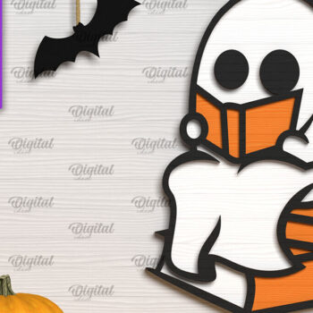 Intra απο ξύλο plywood 3mm-4mm πάχος – Ξύλινο χαριτωμένο  κοπής με λέιζερ φάντασμα Δίασταση  20x20 cm INTRAFABR-104303464 - Image 1