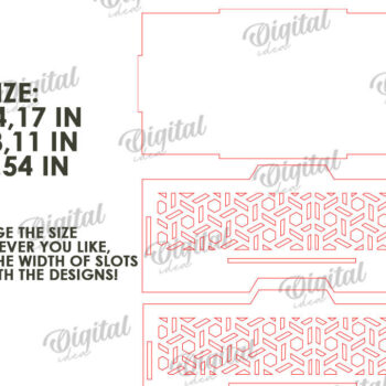Intra απο ξύλο plywood 3mm-4mm πάχος – Ξύλινα διακοσμητικά κουτιά LaserCut Bundle Δίασταση  20x20 cm INTRAFABR-109743089 - Image 4