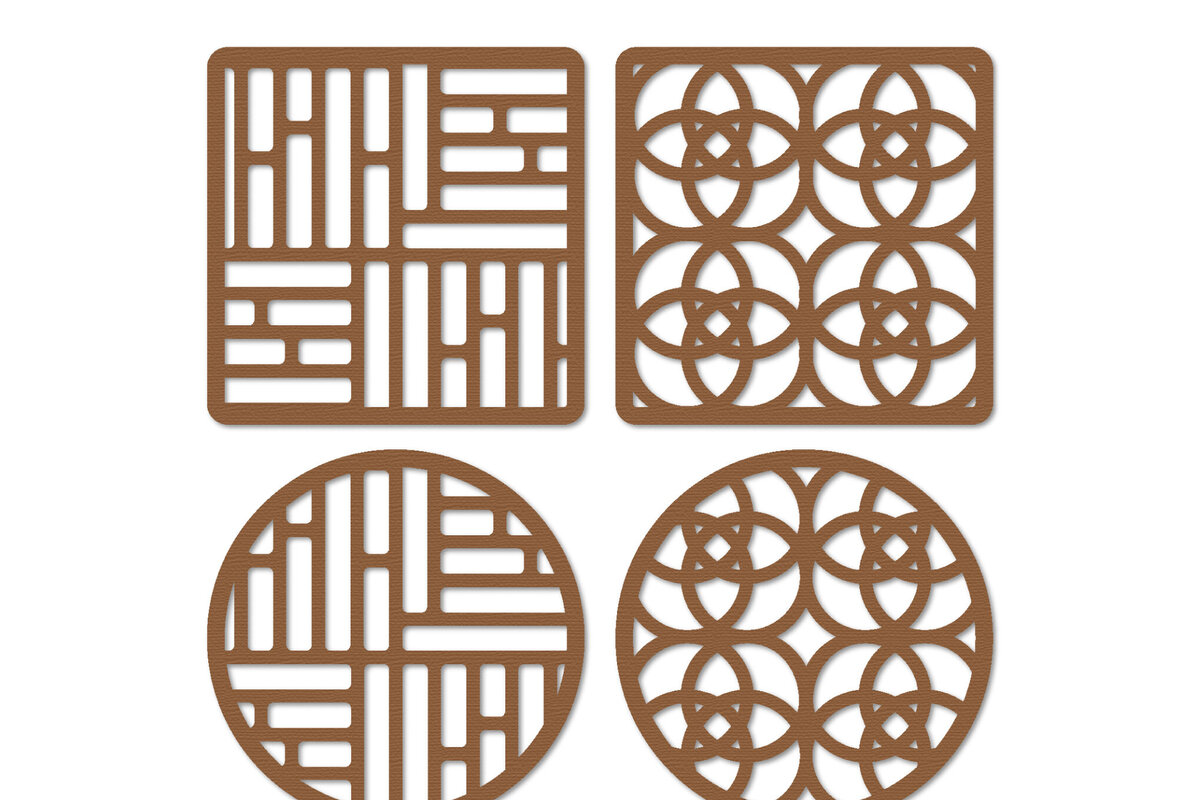 Intra απο ξύλο plywood 3mm-4mm πάχος – Ξύλινο διακοσμητικό σουβέρ κοπής με λέιζερ Δίασταση  40x30 cm INTRAFABR-125344275