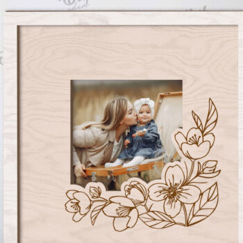 Intra απο ξύλο plywood 3mm-4mm πάχος – Ξύλινο Διακοσμητικό Πλαίσιο Κοπή Laser Δίασταση  40x30 cm INTRAFABR-112892488 - Image 1