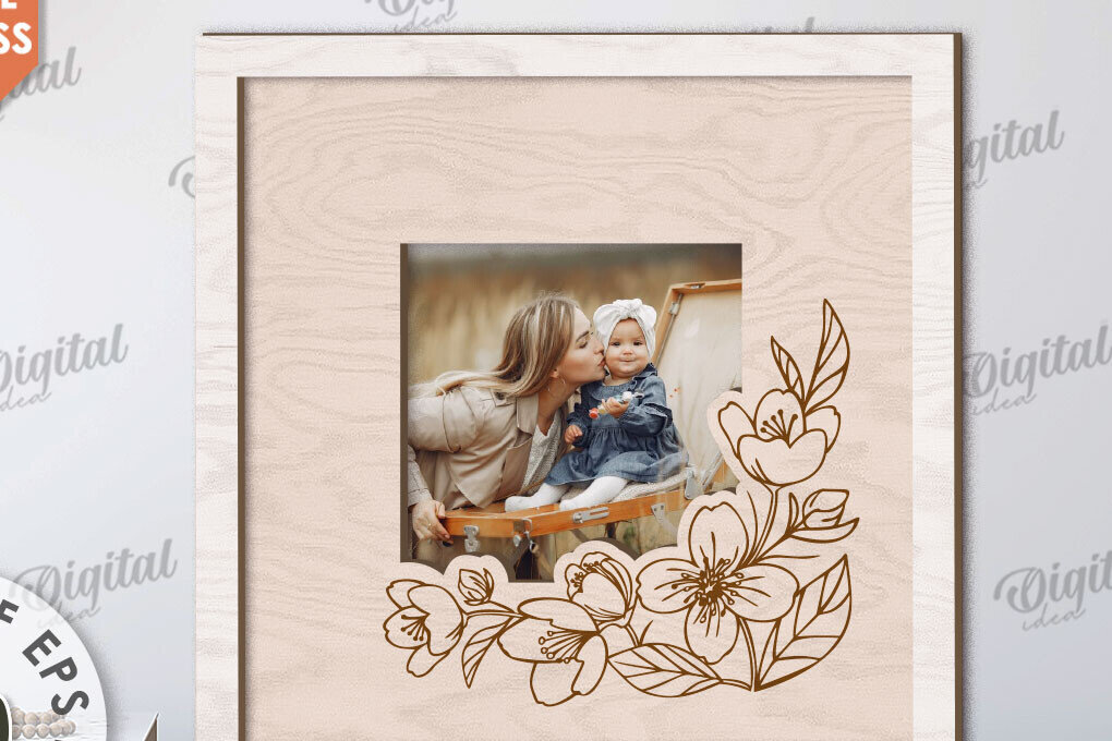 Intra απο ξύλο plywood 3mm-4mm πάχος – Ξύλινο Διακοσμητικό Πλαίσιο Κοπή Laser Δίασταση  40x30 cm INTRAFABR-112892488