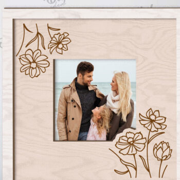 Intra απο ξύλο plywood 3mm-4mm πάχος – Ξύλινο Διακοσμητικό Πλαίσιο Κοπή Laser Δίασταση  40x30 cm INTRAFABR-112892415 - Image 1