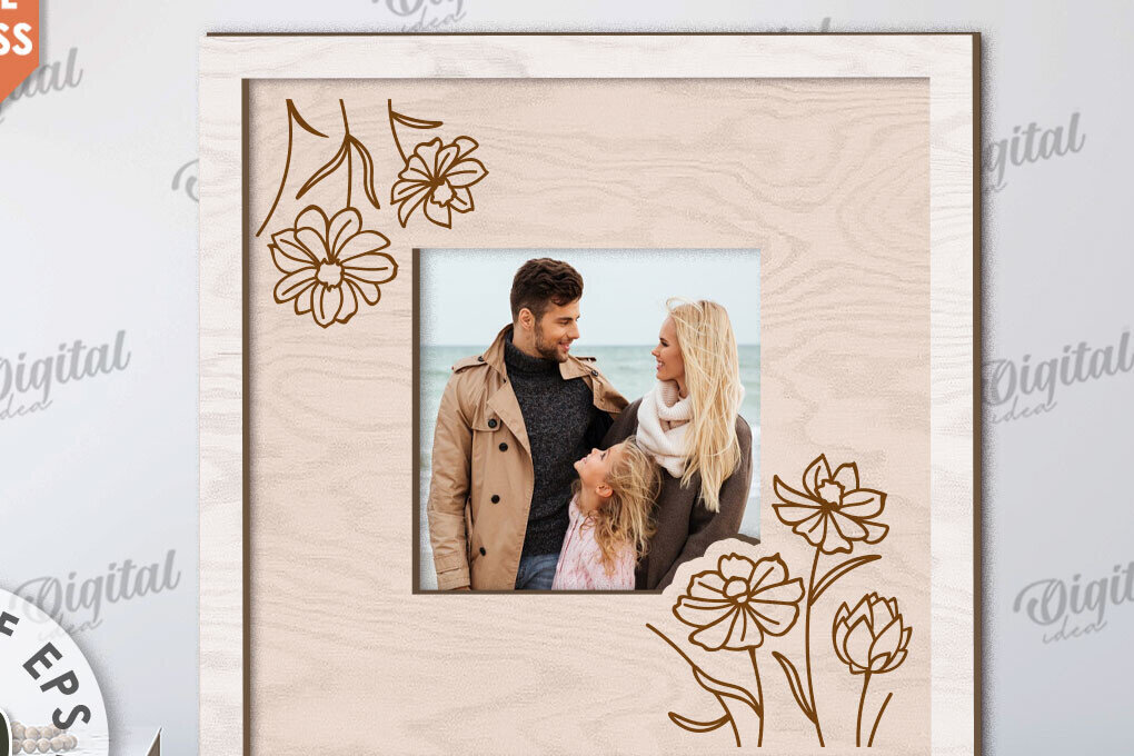 Intra απο ξύλο plywood 3mm-4mm πάχος – Ξύλινο Διακοσμητικό Πλαίσιο Κοπή Laser Δίασταση  40x30 cm INTRAFABR-112892415