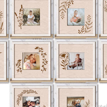 Intra απο ξύλο plywood 3mm-4mm πάχος – Ξύλινα Διακοσμητικά Κουφώματα Πακέτο LaserCut Δίασταση  20x20 cm INTRAFABR-113260894 - Image 2