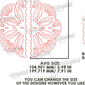 Intra απο ξύλο plywood 3mm-4mm πάχος – Ξύλινο Διακοσμητικό Ράφι Κοπή Laser Δίασταση  40x30 cm INTRAFABR-115363773 - Image 2